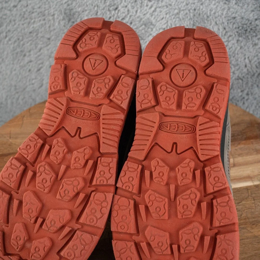 KEEN Z9519‎ Kids Brown Youth Redwood Mid WP Boot Size US 4 EU 36